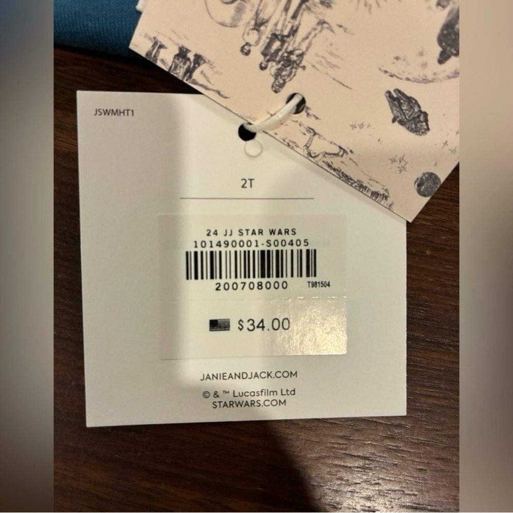 NWT- Janie and Jack STAR WARS Darth Vader Tee - Picture 5 of 5